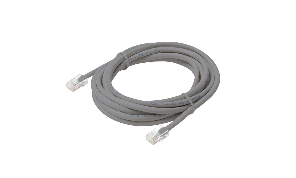 Steren 15ft Cat5e Ethernet Patch Cord Cable for Internet - Non-Booted, UTP, cULus - Gray