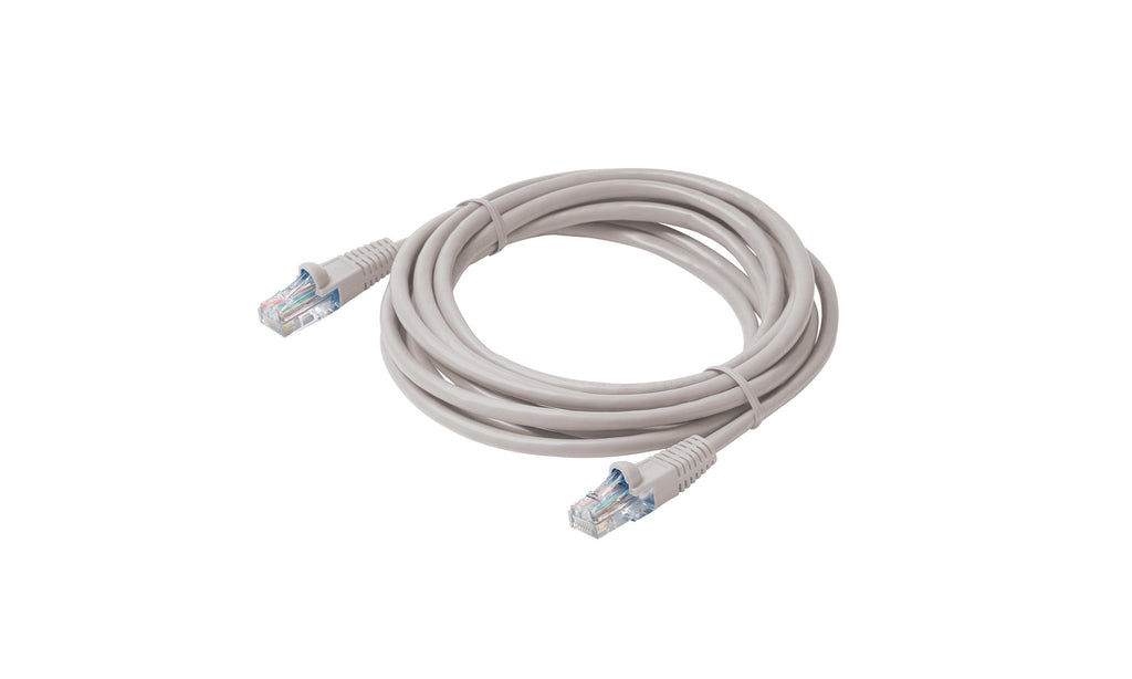 Steren 5ft Cat5e Ethernet Patch Cord Cable for Internet - Molded, Snagless, UTP, cULus - Gray