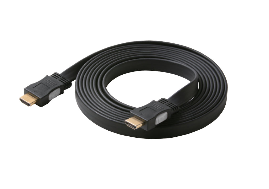 Steren 15ft HDMI High Speed Flat Cable – 4K UHD, 3D Compatible, 120Hz Refresh Rate"