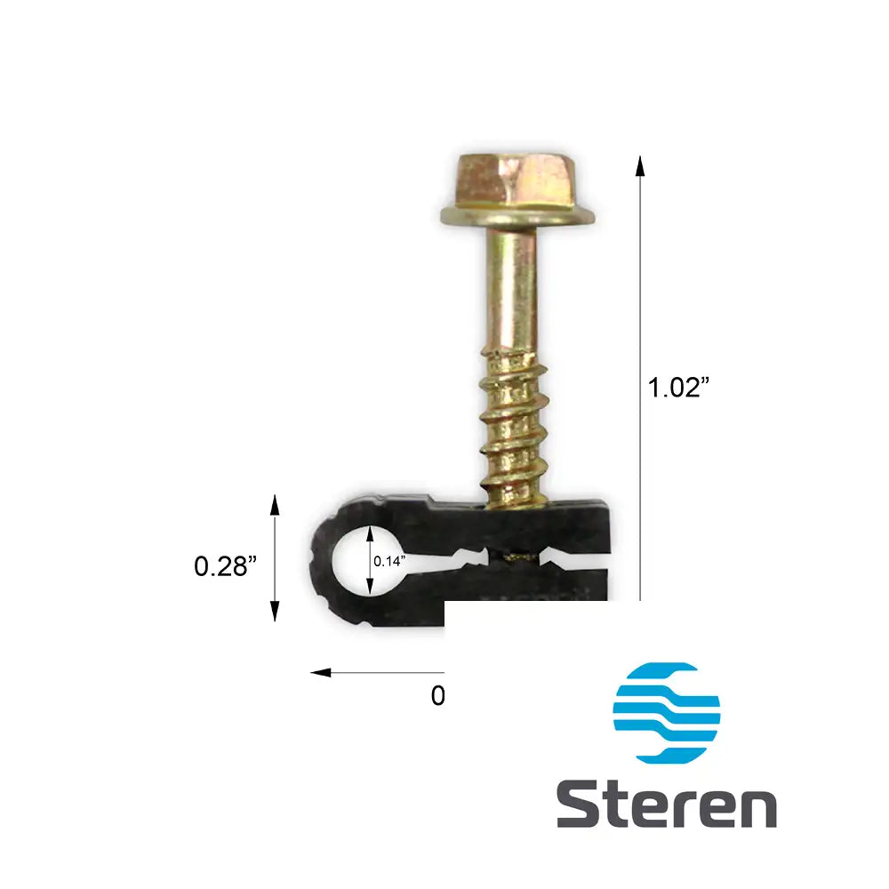 Vinyl Siding Clip RG6 Vertical Black - Steren USA Vinyl Siding Clip RG6 Vertical Black - Steren USA