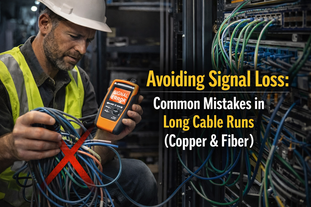 Avoiding Signal Loss: Common Mistakes in Long Cable Runs (Copper & Fiber)