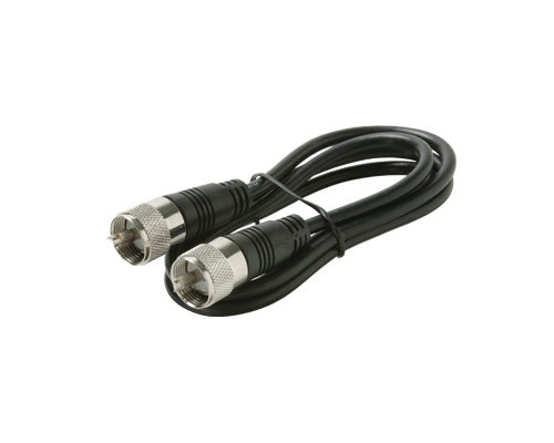 LOT OF 6693 Steren 6ft UHF-UHF RG58 Patch Cable, 50 Ohm Low-Loss - Black - 6693 TOTAL UNITS