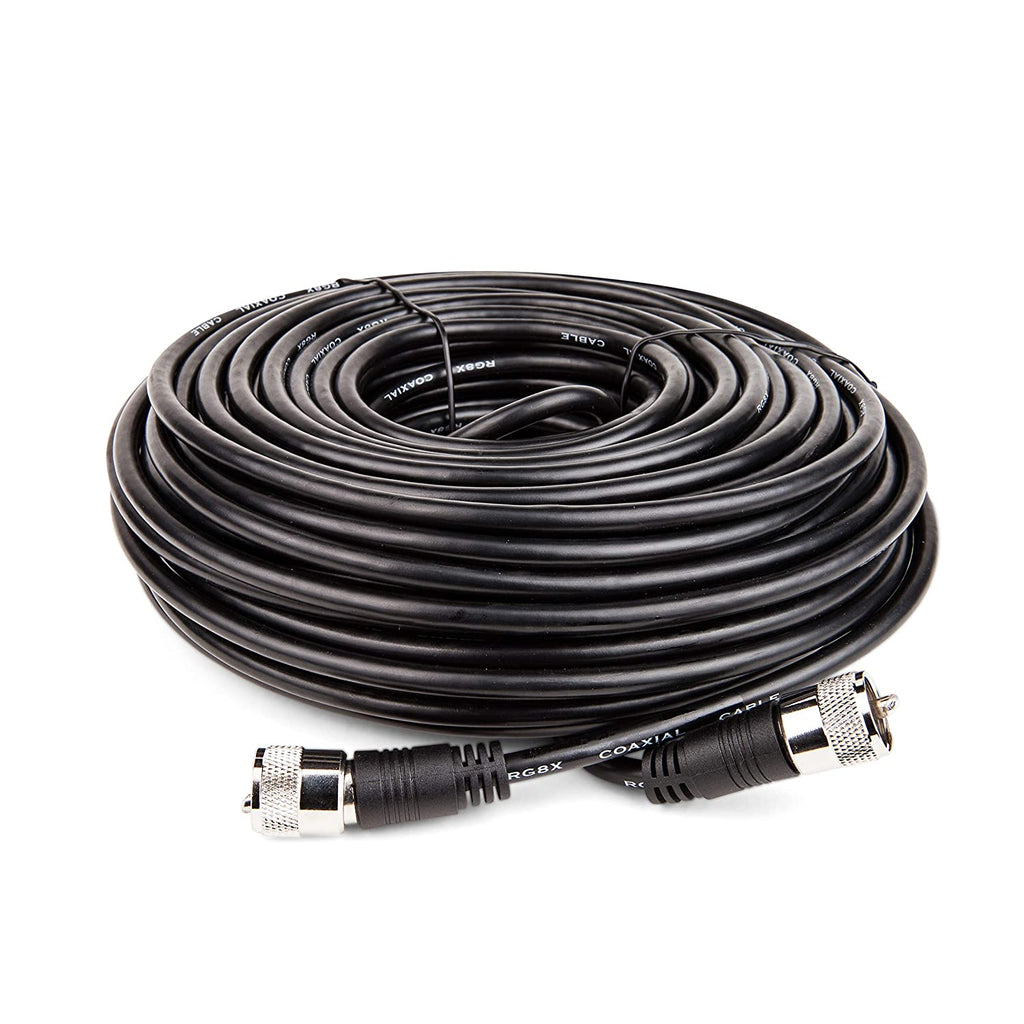 12FT Dual CB Antenna Coax Cable, RG8X, Co-Phase, 3 PL-259 Connectors, Low Loss - View #9