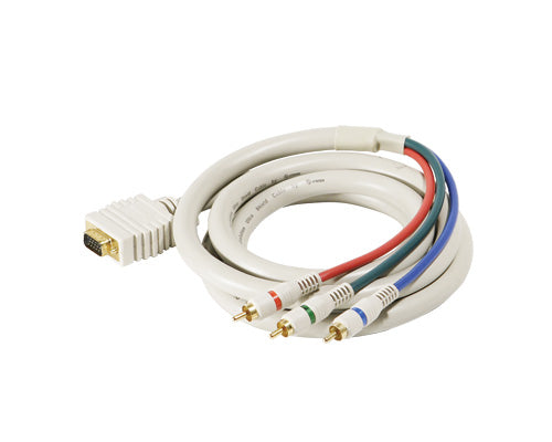 LOT OF 20 Steren 25ft VGA-3RCA RGB Component Video Cable - High-Quality Video Transmission - 20 TOTAL UNITS