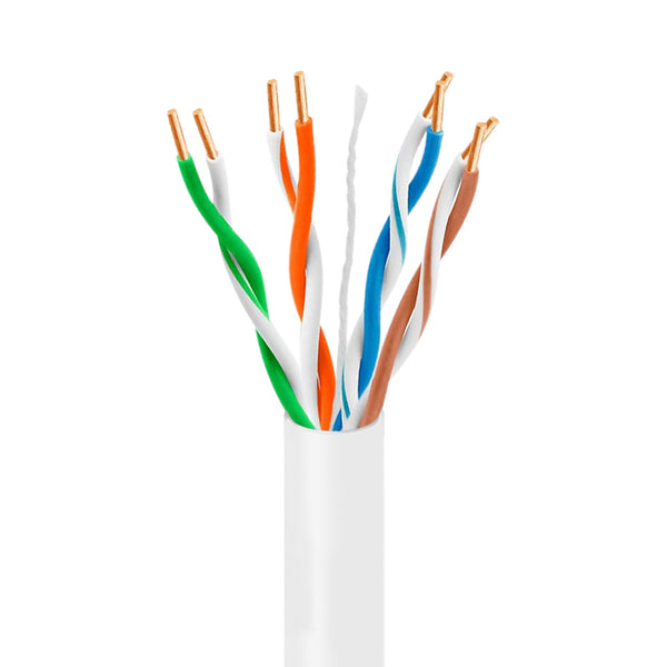 Steren 14ft Cat5e Booted Patch Cord Snagless UTP cULus, Internet Cable Molded White