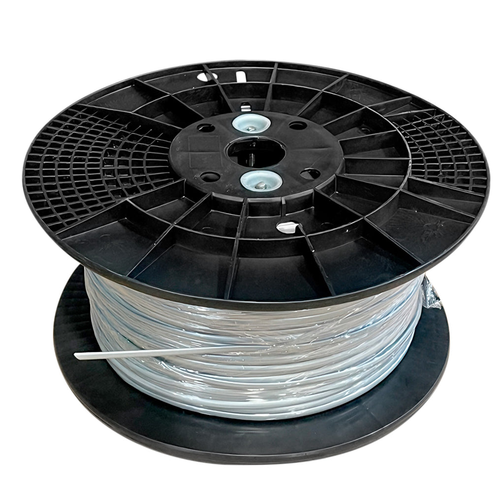 Steren 1000ft 28AWG 4C Telephone Modular Cable Flat Stranded Spool Silver