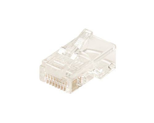 Steren Modular Plug 4C 6x4 RJ11 Flat Stranded - Gold-Plated - UL - 100-Pack