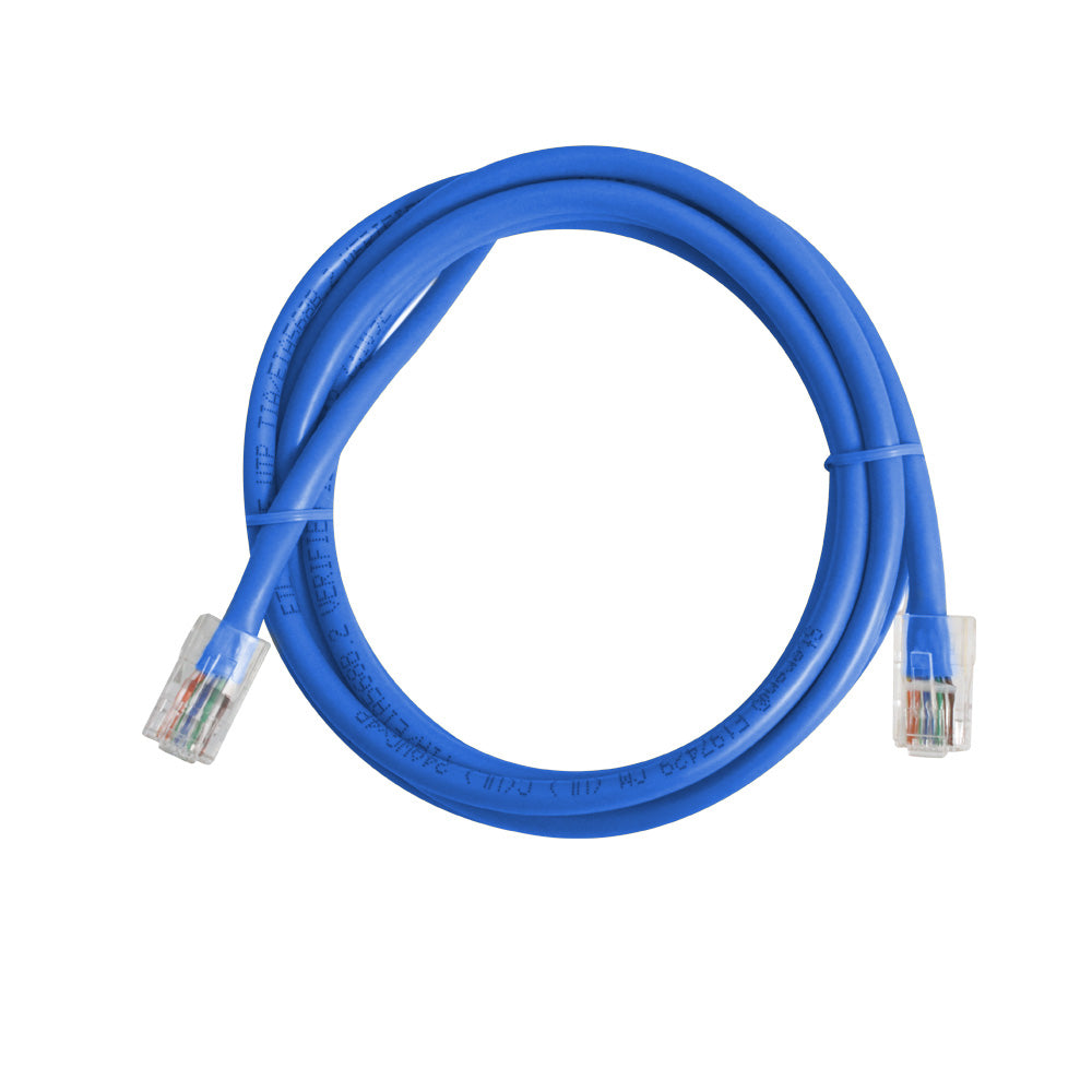 Steren 1ft Cat5e Patch Cord Non-Booted UTP cULus, Internet Cable Blue
