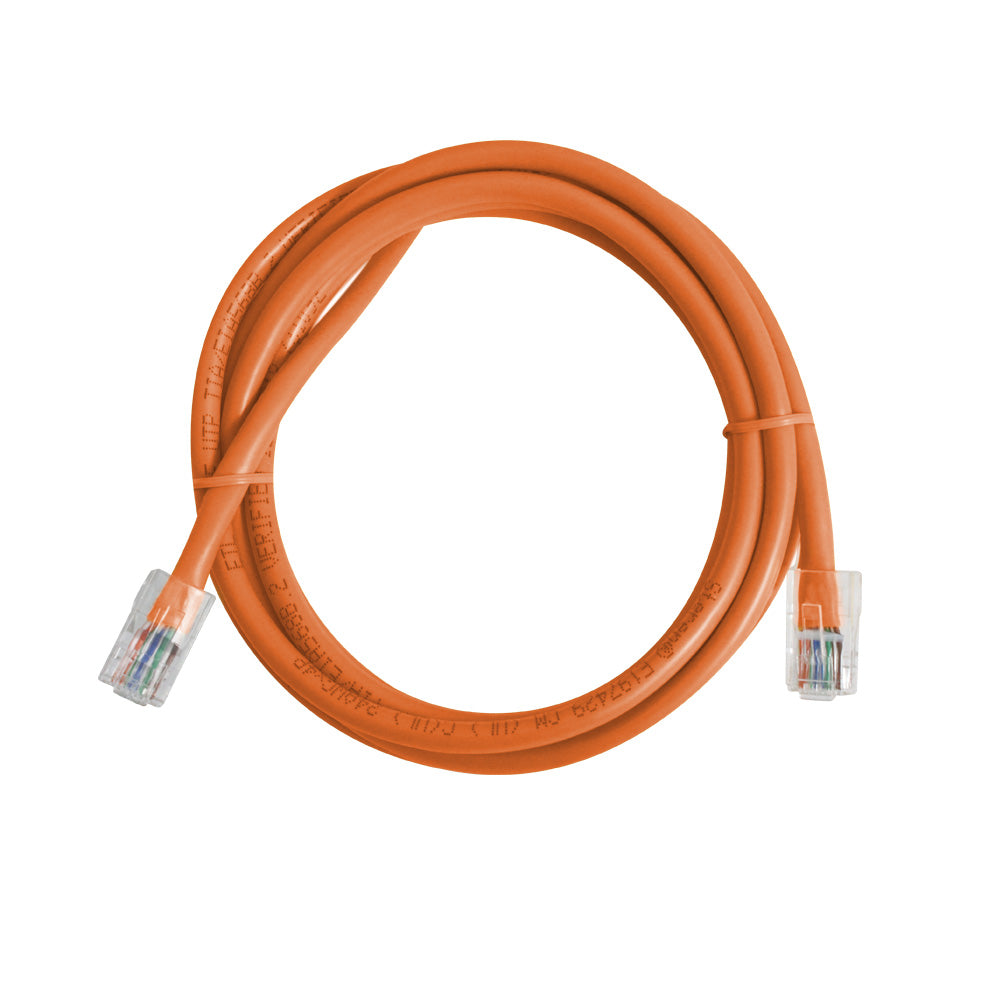 Steren 7ft Cat5e Patch Cord Non-Booted UTP cULus, Internet Cable Orange