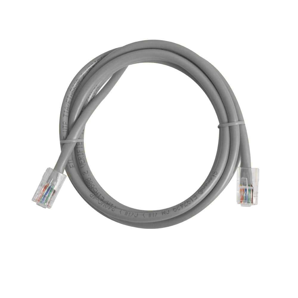Steren 25ft Cat5e Patch Cord Non-Booted Internet Cable - Gray, UTP, CM, cULus - High-Speed Data Connectivity