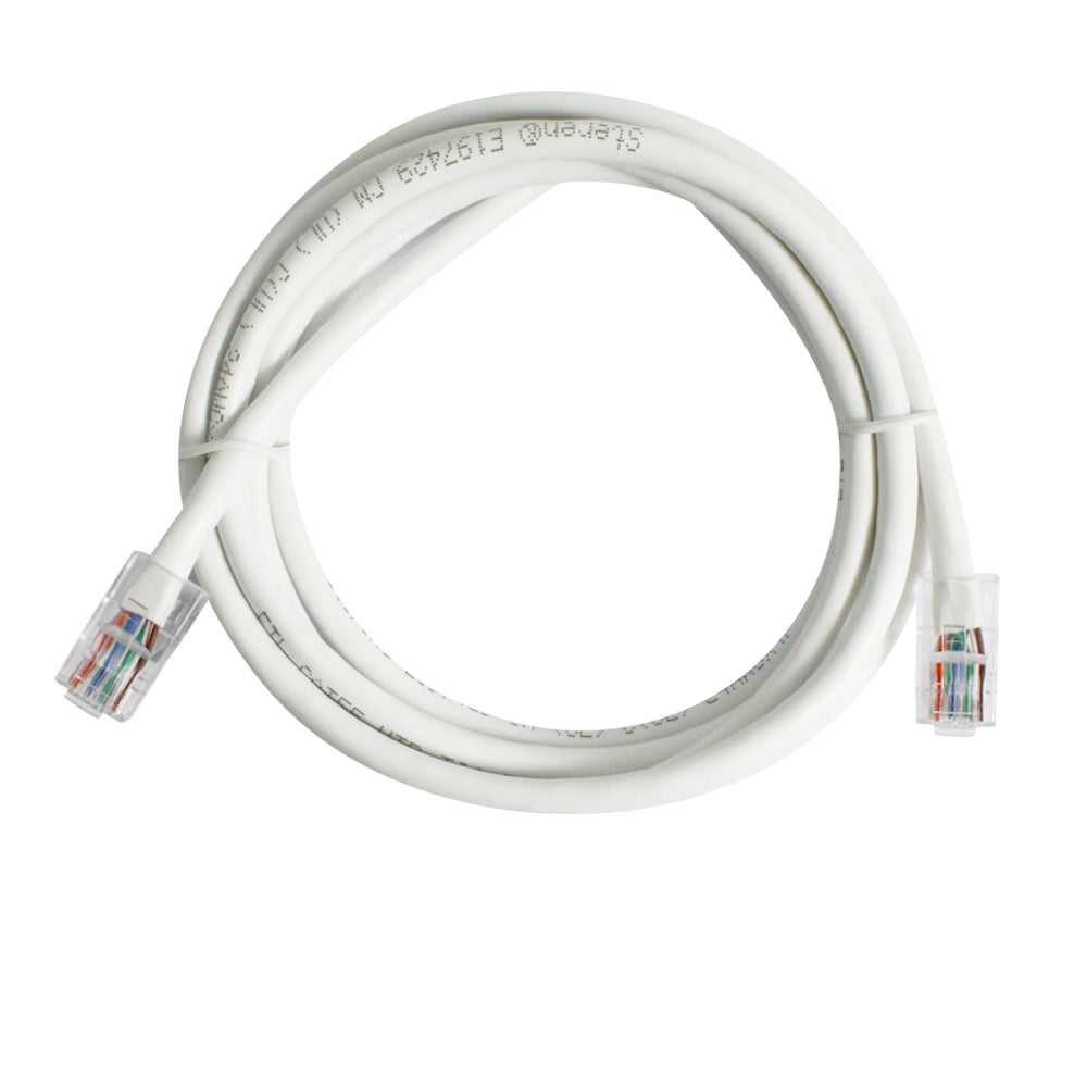 Steren 6ft Cat5e Patch Cord Non-Booted Internet Cable - White, UTP, CM, cULus - High-Speed Data Connectivity