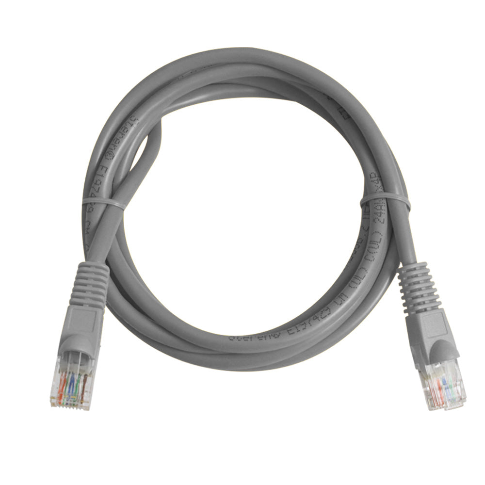 Steren 5ft Cat5e Patch Cord Non-Booted Internet Cable - Gray, UTP, CM, cULus - High-Speed Data Connectivity