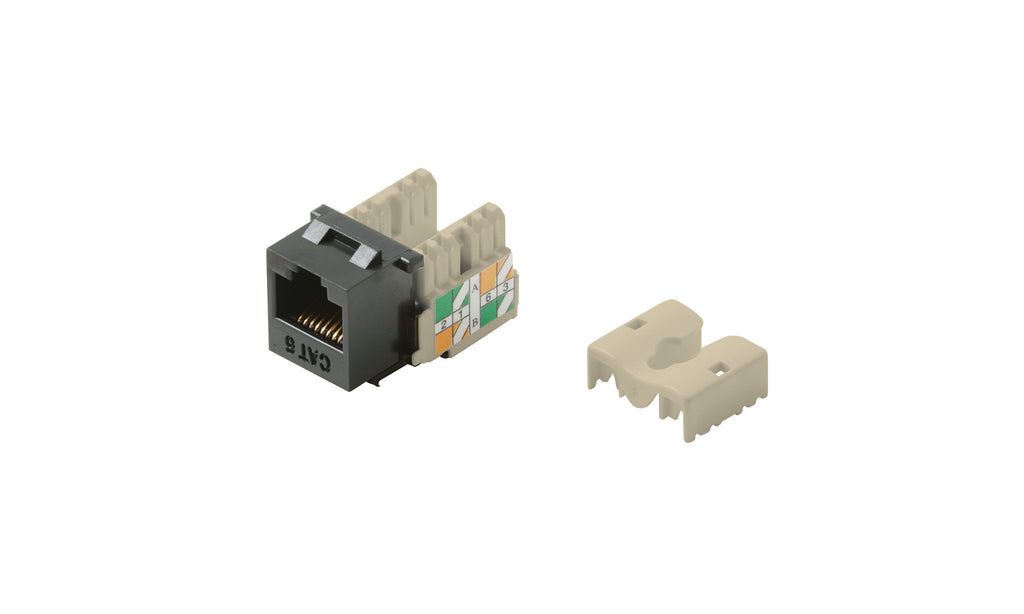 Steren Cat6 Keystone Jack 90 Degree RJ45 Ivory | Professional Electronics & Networking Accessory