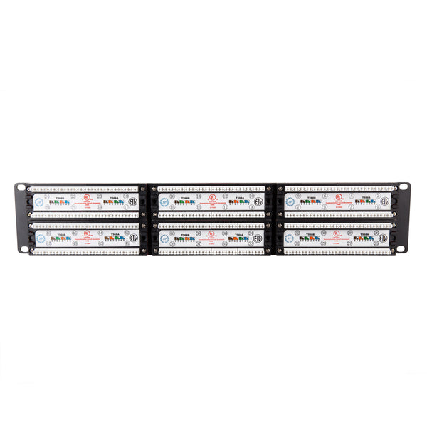 Steren 48-Port Cat6 Gigabit Patch Panel – Rack Mount, 350MHz, UL Listed, 568A/B Certified