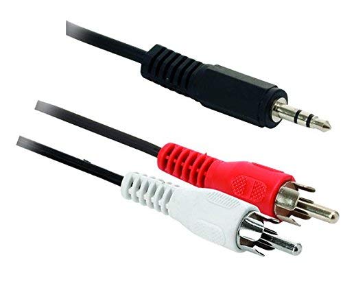 LOT OF 1624 Steren 6in 3.5mm Stereo Plug to 2-RCA Plug Y Audio Cable - 1624 TOTAL UNITS