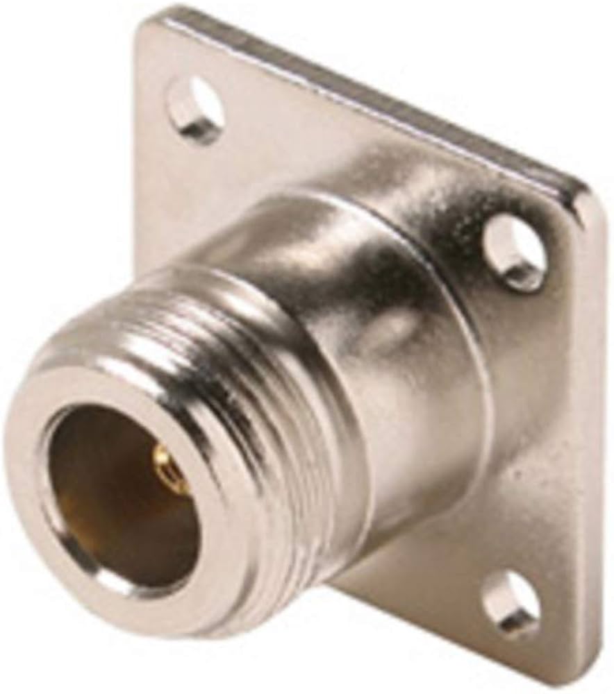 Steren N Jack Panel Mount Connector – Commercial Grade N-Type for RF & Video Applications, 10-Pack