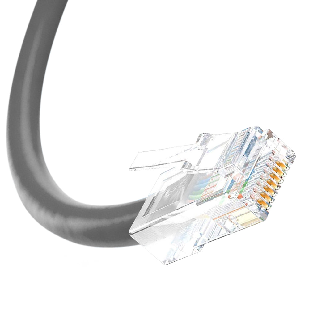 Steren 5ft Cat5e Patch Cord Non-Booted Internet Cable - Gray, UTP, CM, cULus - High-Speed Data Connectivity