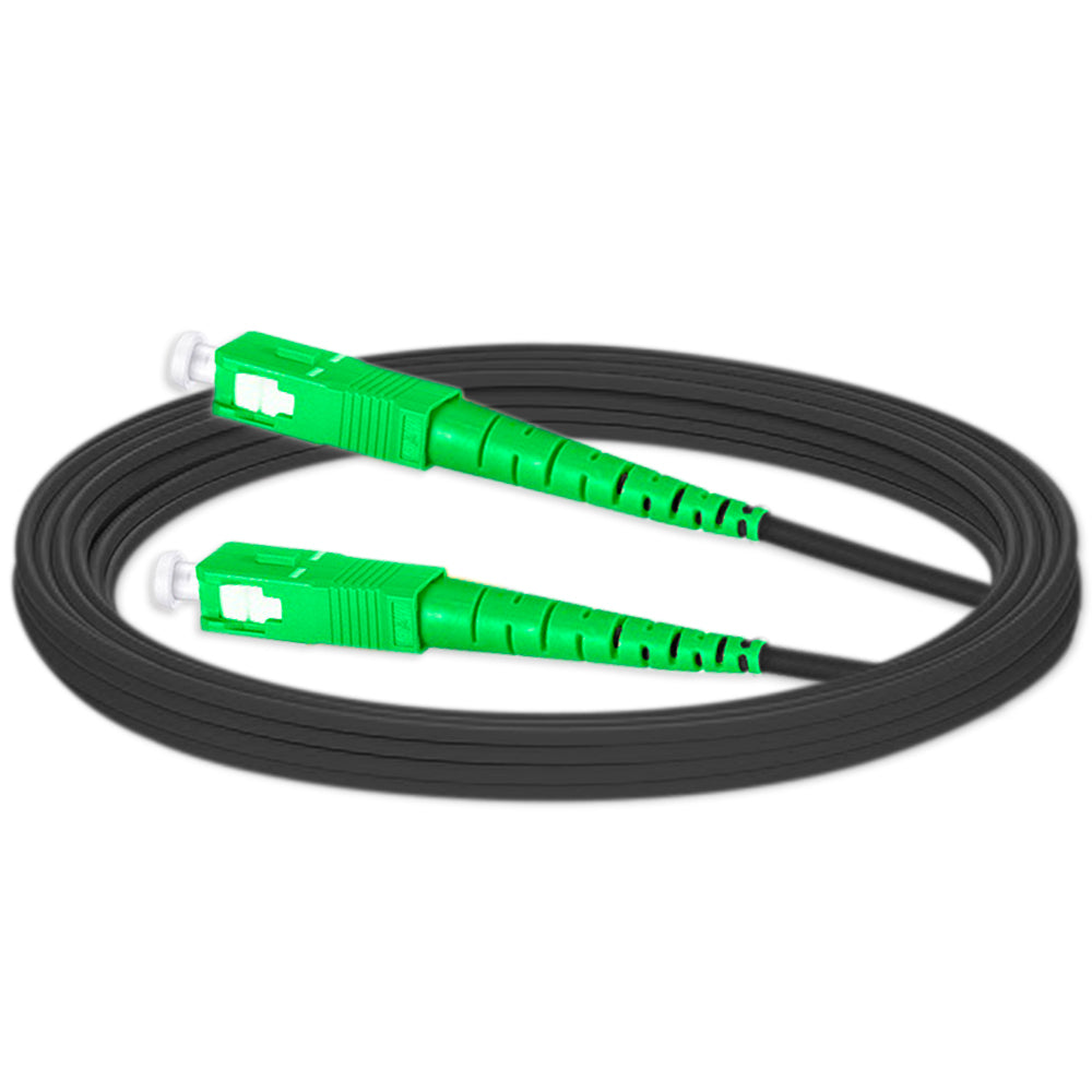 Fiber, Jumper SM 9/125um SX SC/APC SC/APC G657A2 3.0mm L:2 Mts Black