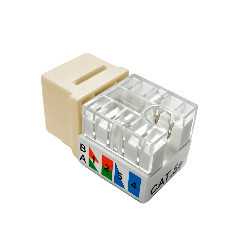 Steren Cat5e Keystone Jack 90 Degree RJ45 Ivory