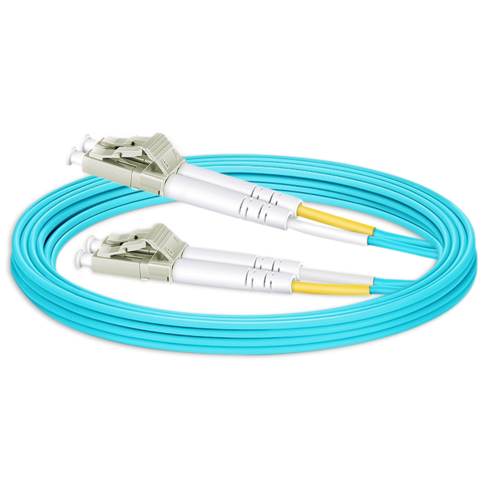 Jumper MM OM4, Duplex, LC/UPC, LC/UPC, 2.0mm, 2Meter, OFNR, Aqua – Steren
