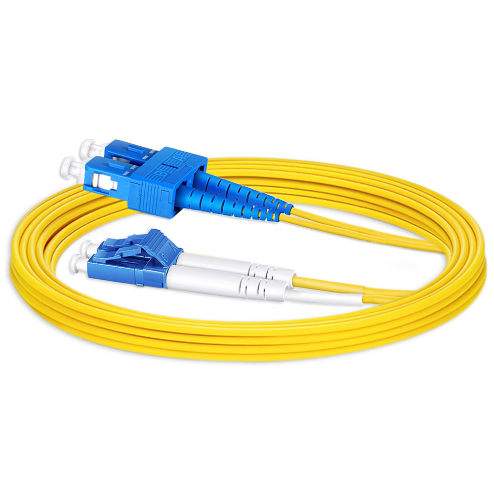 Jumper SM G657A1, Duplex, LC/UPC, SC/UPC, 2.0mm, 2Meter, OFNR, Yellow