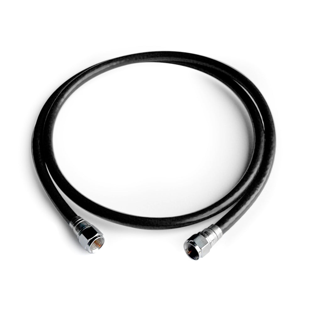 Steren 3ft RG6 TV Coaxial Cable Coiled with DigiCon Connector – Triple Shielded