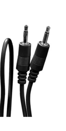 Steren Moog 1ft 3.5mm Mono Cable Black - Single Cable