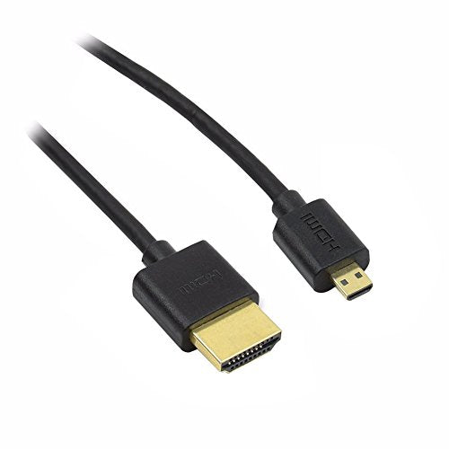 Steren 3ft Micro HDMI A-D (Std-Micro) High Speed with Ethernet Cable - 4K Support, Ultra High-Speed 10.2Gbps, 3D & Audio Return