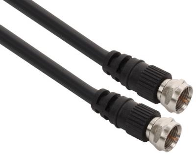 Steren 12ft RG59 Cable with F connectors Black | Professional Electronics & Networking Accessory