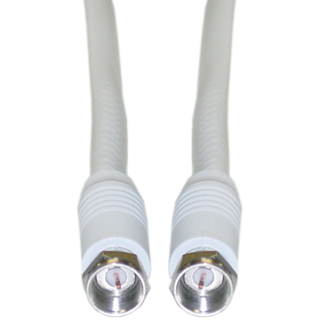 Steren 25-ft. RG-6 cULus Coaxial Cable - "F" Connectors - White