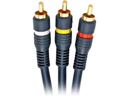 Steren 12ft 3-RCA Composite Video Cable – High-Performance A/V Connection for Home Theater & Audio