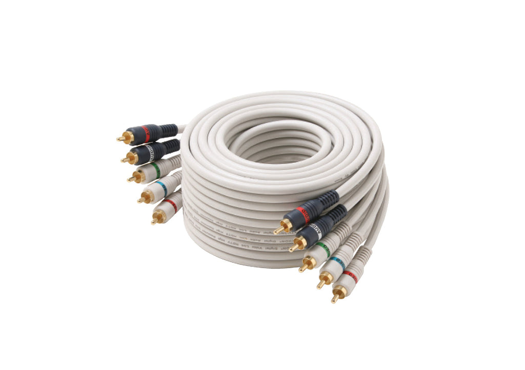 LOT OF 8 Steren 3ft 5-RCA Component High-Definition Audio/Video Cable - 8 TOTAL UNITS