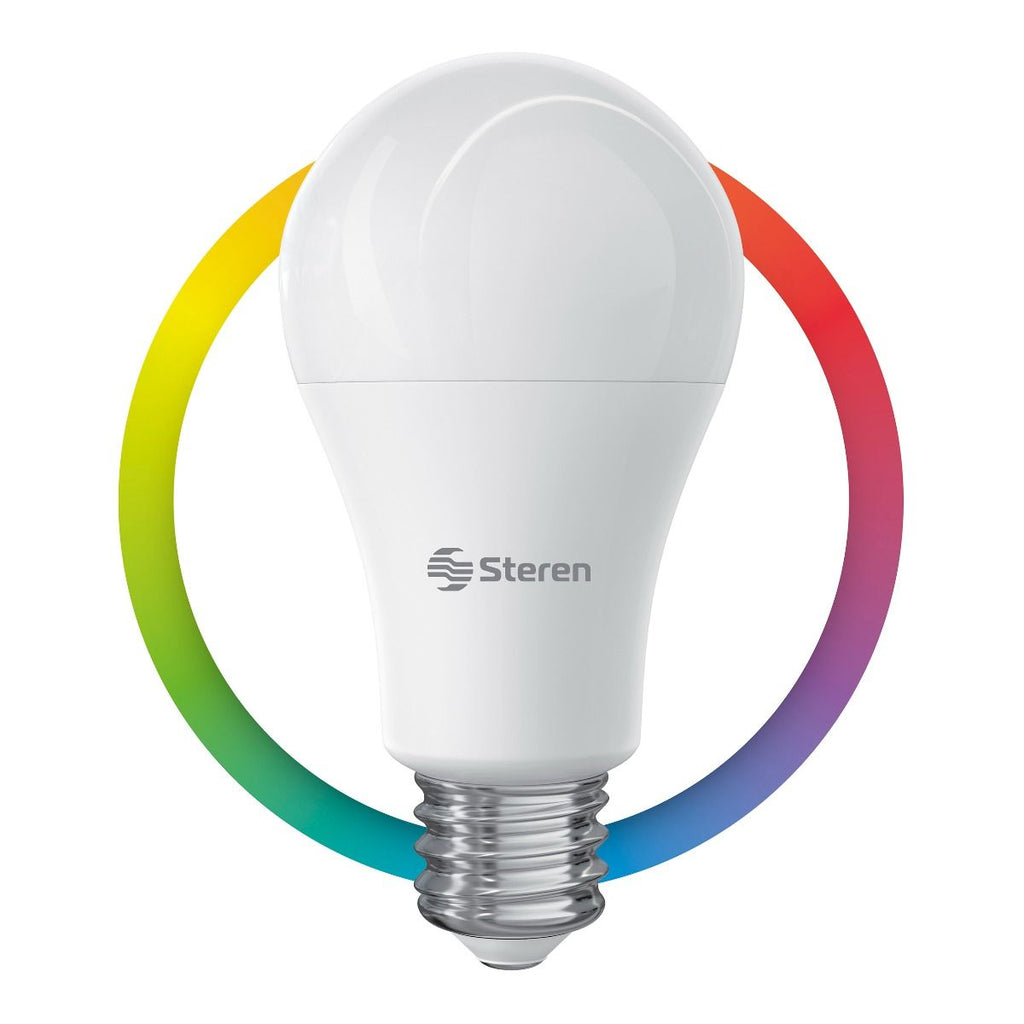 Steren Smart Lightbulb - 10W Multicolor RGB+W Wi-Fi LED Spotlight