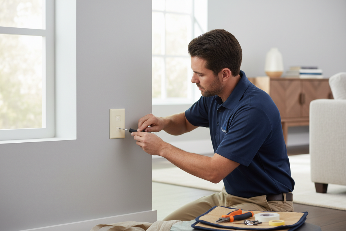 Steren Telephone 4C Looped Dual Jack Wall Plate White | Professional ...