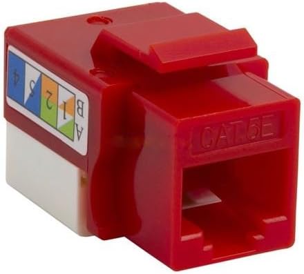 Steren Cat5e Keystone Jack RJ45 Red | Professional Electronics & Networking Accessory