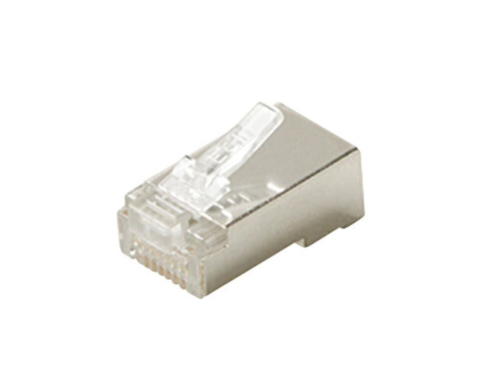 Steren Modular Plug 8C RJ45 Cat6A Fu Round Solid/Stranded - 100 Pack