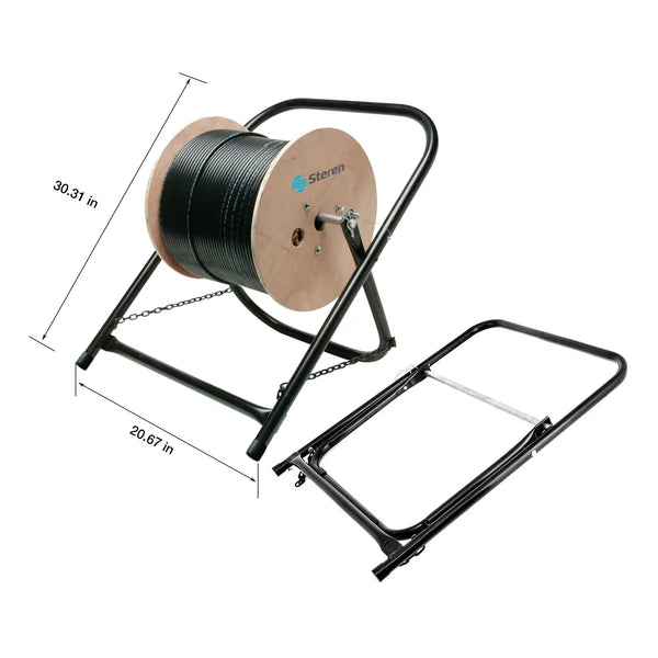 Steren Heavy-Duty Cable Caddy Stand - Holds Cable Spools Up to 100lbs & 20